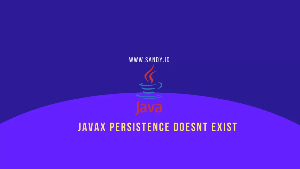 javax persistence doesnt exist