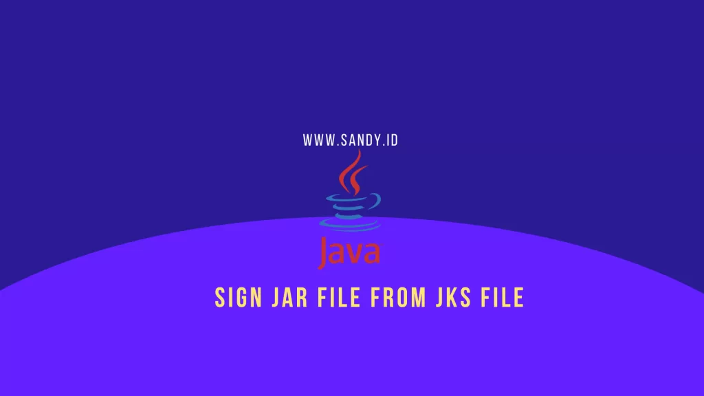 Sign jar file from jks file