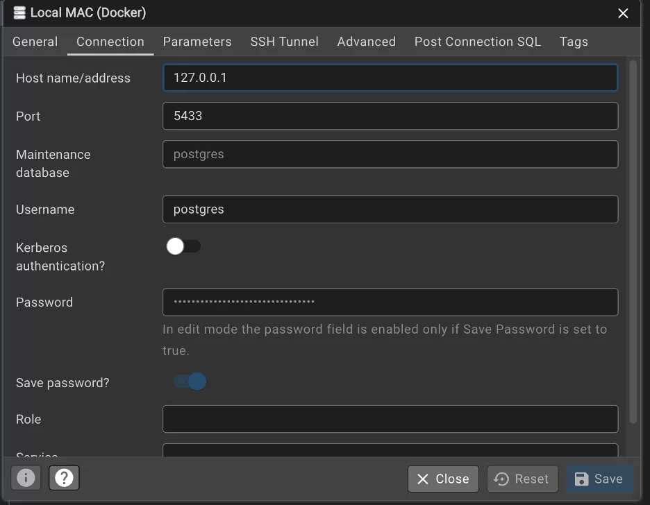 pgadmin-test-for docker