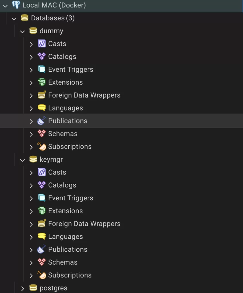 pgadmin-show-list-of-databases